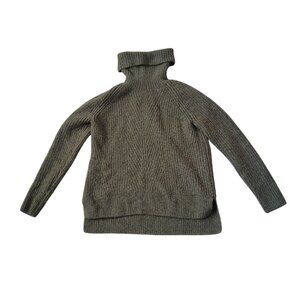 Madewell Womens Mercer Olive Green Turtle Neck Sweater Size‎ XXS Winter Cold